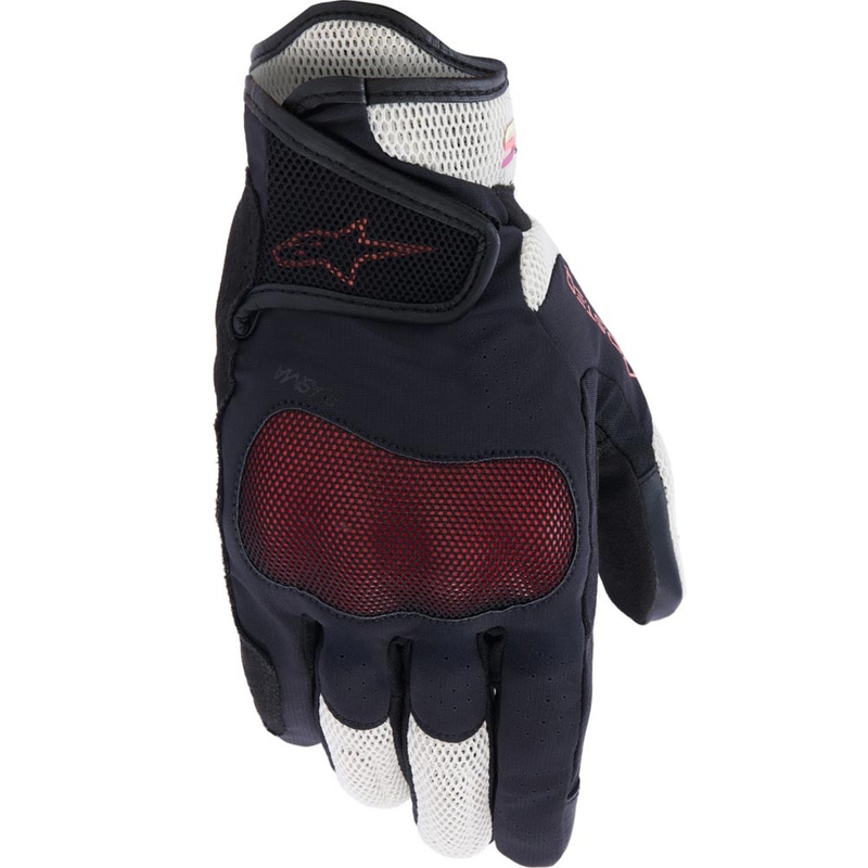 Alpinestars Stella Mogress Airflow dames motorhandschoenen beige-zwart-roze