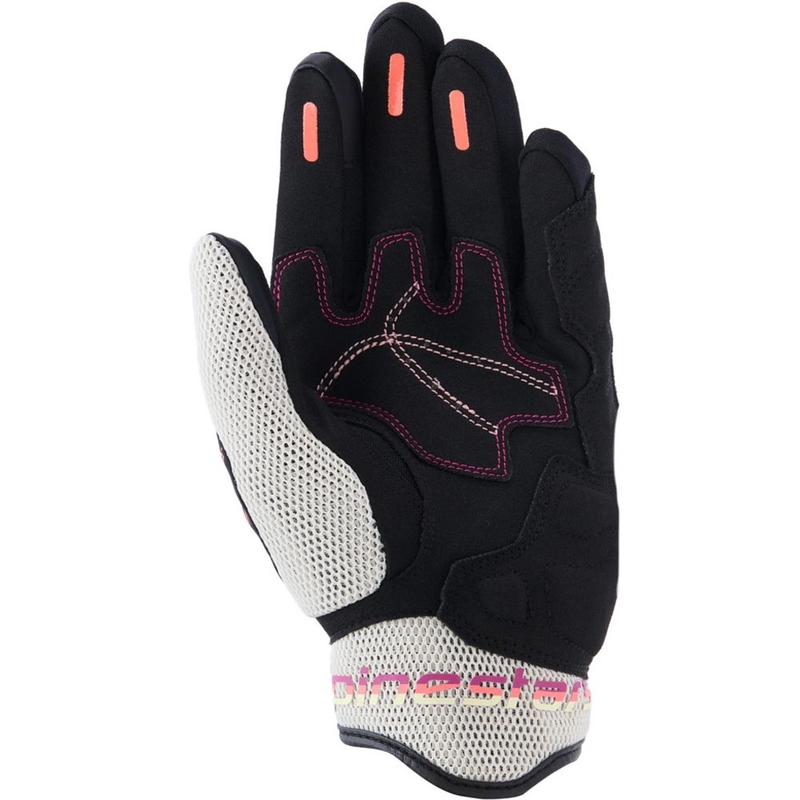 Alpinestars Stella Mogress Airflow dames motorhandschoenen beige-zwart-roze