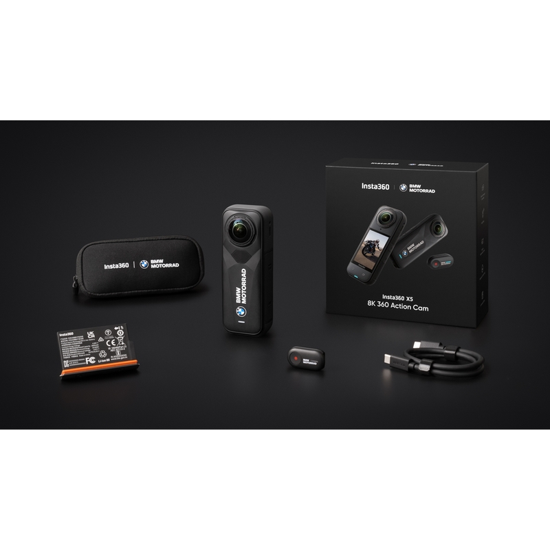 Insta360 X5 BMW Motorrad Edition actiecamera zwart