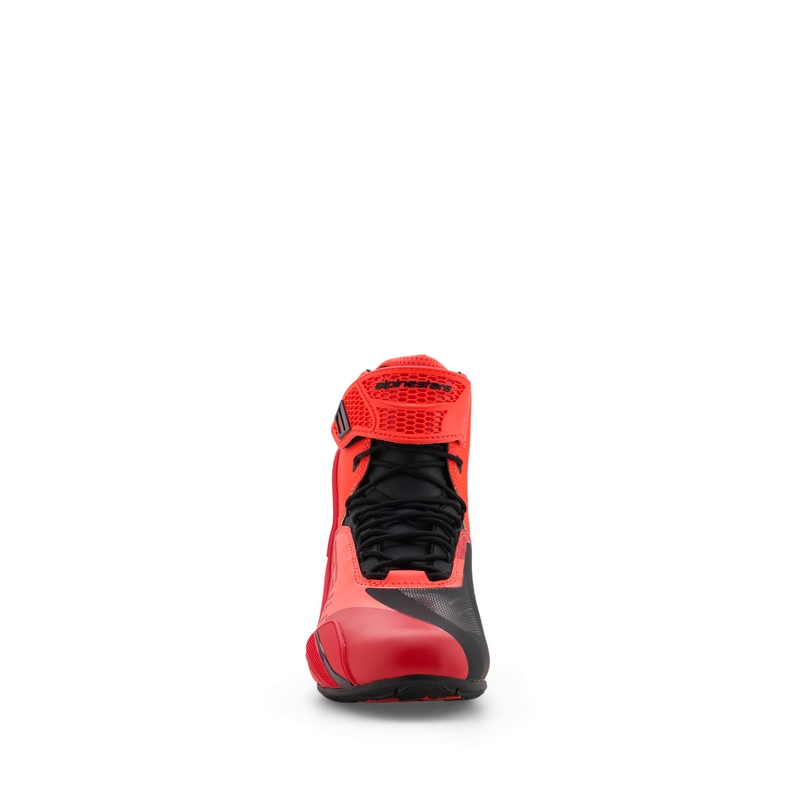 Alpinestars Faster-4 MM93 motorlaarzen, fluo collectie, rood-rood-zwart