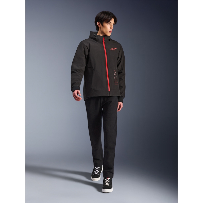 Alpinestars RADIUM TECH HOODIE motortrui zwart-rood