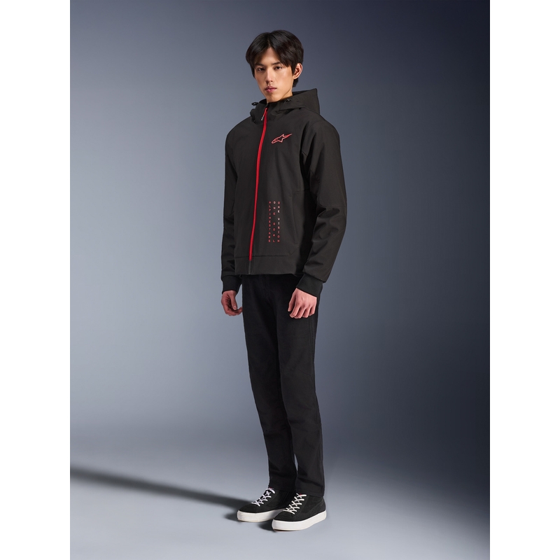 Alpinestars RADIUM TECH HOODIE motortrui zwart-rood