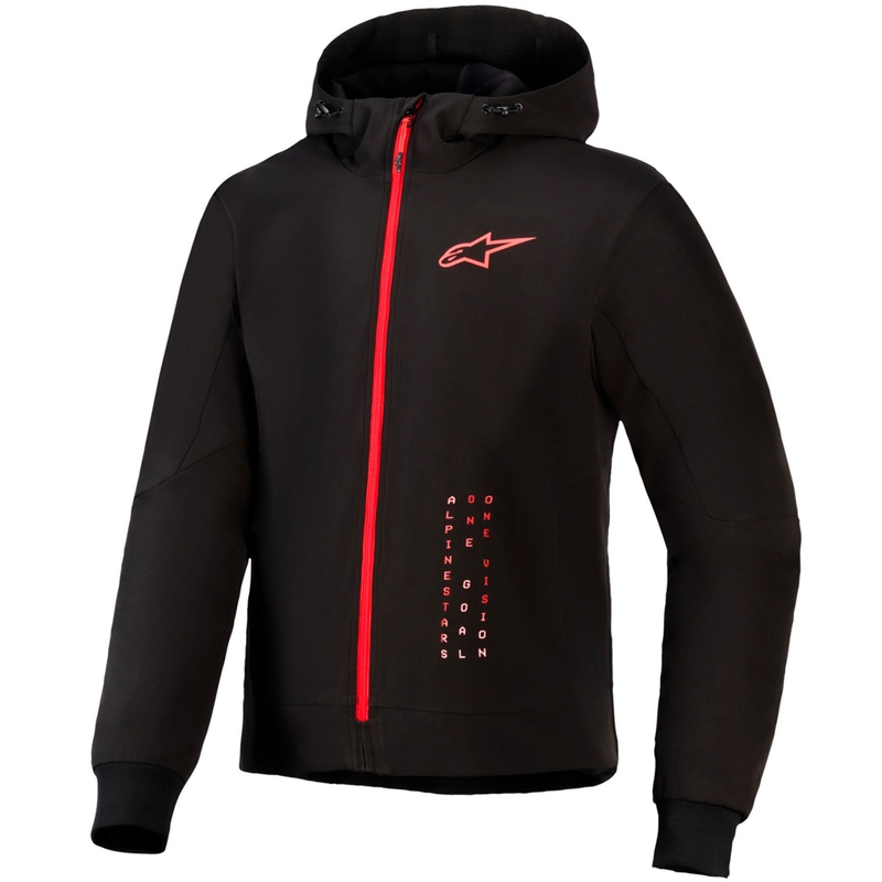 Alpinestars RADIUM TECH HOODIE motortrui zwart-rood