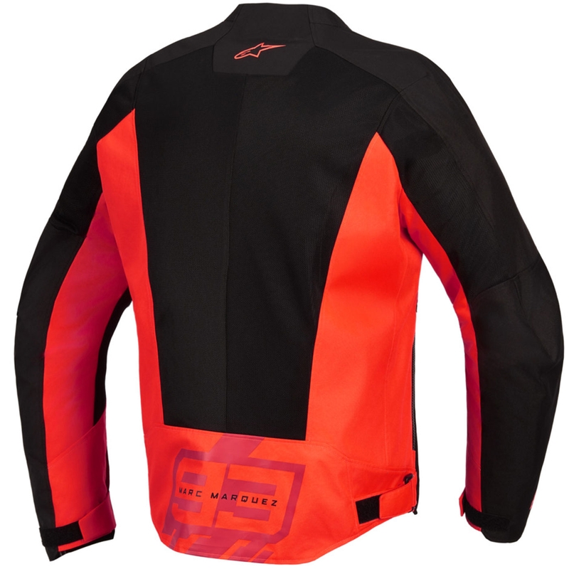 Alpinestars C-1 AIR MM93 motorjas, fluo collectie, rood-rood-zwart