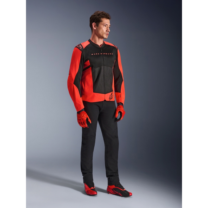 Alpinestars T-SPS Air V2 MM93 motorjas, fluo collectie, rood-zwart
