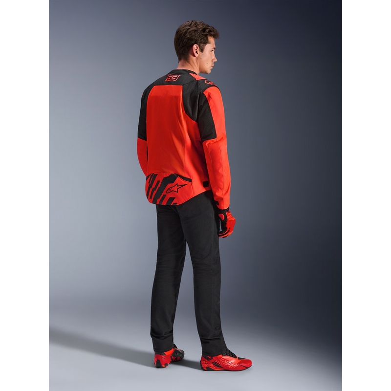 Alpinestars T-SPS Air V2 MM93 motorjas, fluo collectie, rood-zwart