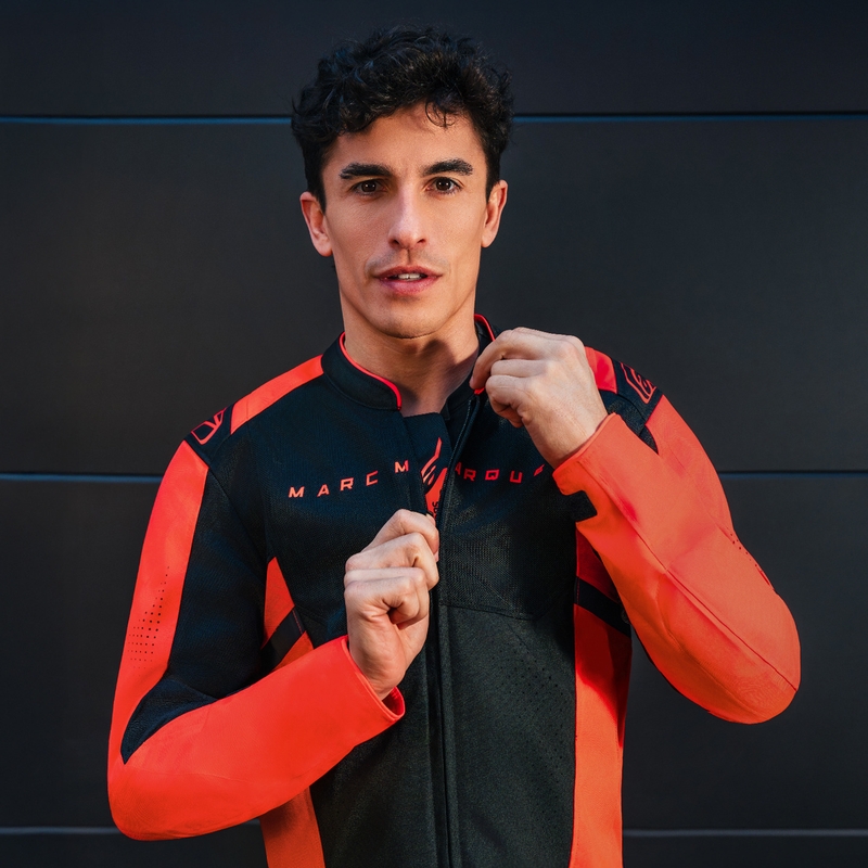 Alpinestars T-SPS Air V2 MM93 motorjas, fluo collectie, rood-zwart