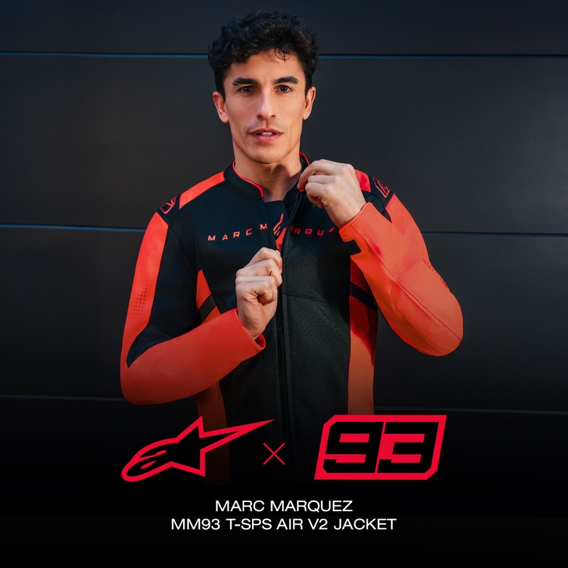 Alpinestars T-SPS Air V2 MM93 motorjas, fluo collectie, rood-zwart