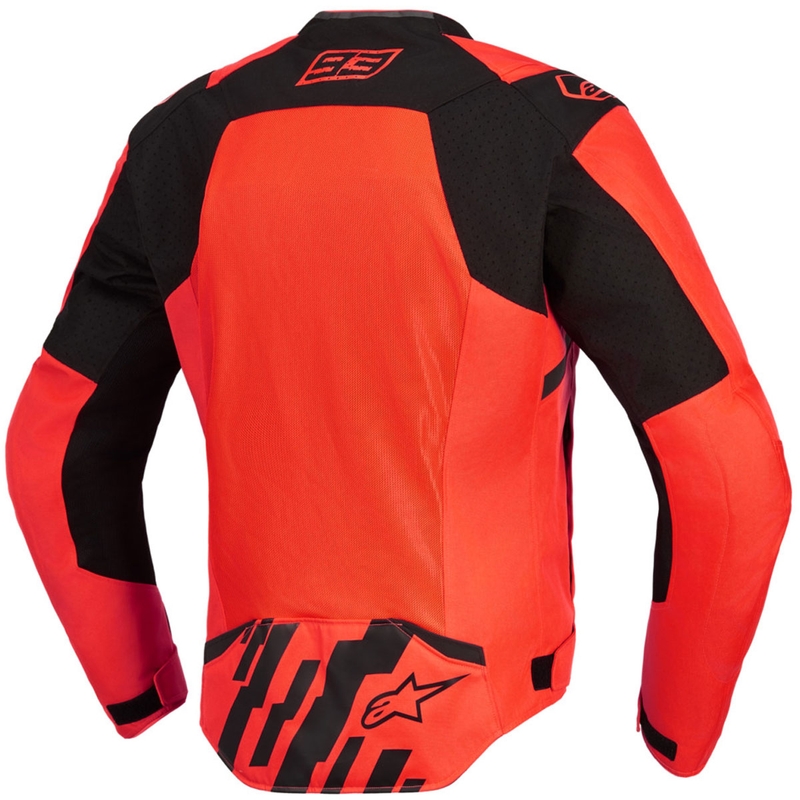 Alpinestars T-SPS Air V2 MM93 motorjas, fluo collectie, rood-zwart