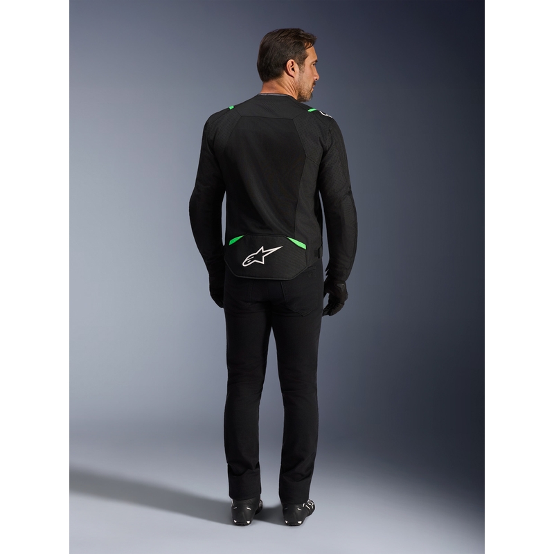 Alpinestars T-SPS Air V2 motorjas zwart-fluogroen