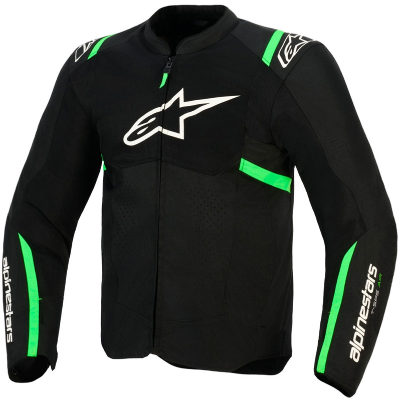 Alpinestars T-SPS Air V2 motorjas zwart-fluogroen