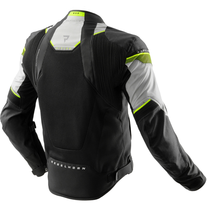 Motorjas Rebelhorn Hiflow V zwart-grijs-fluogeel - II. kwaliteit