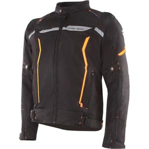 Street Racer Flex EVO motorjas zwart-oranje - 2e kwaliteit - II. kwaliteit