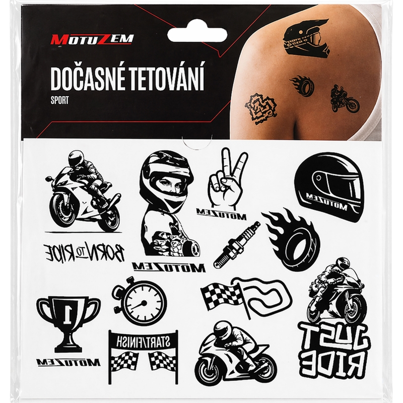 Tijdelijke tattoo MotoZem Sport