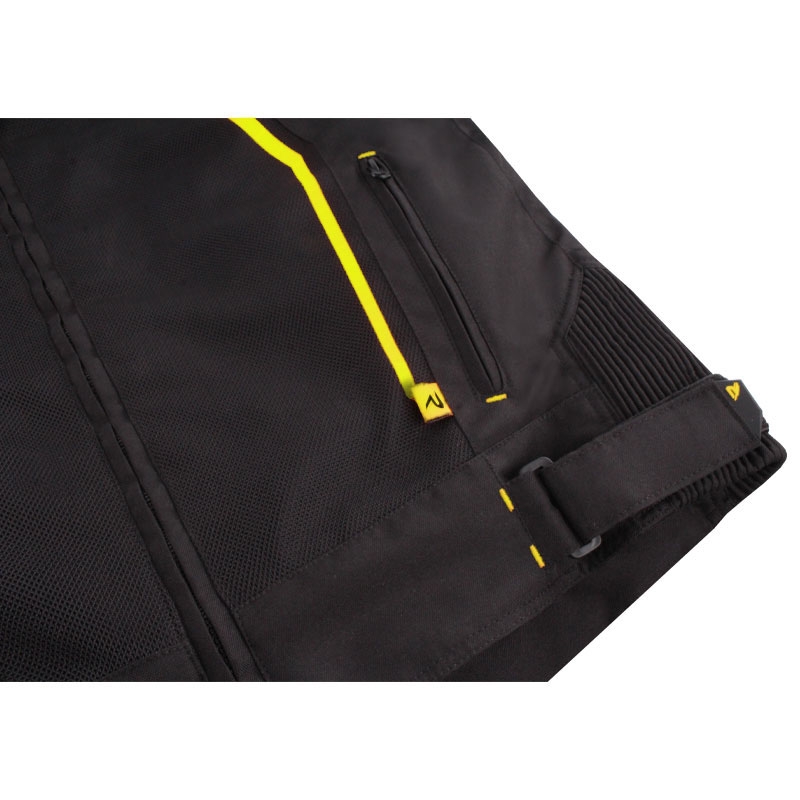 Street Racer Flex Air zwart-fluo gele motorjas - II. kwaliteit