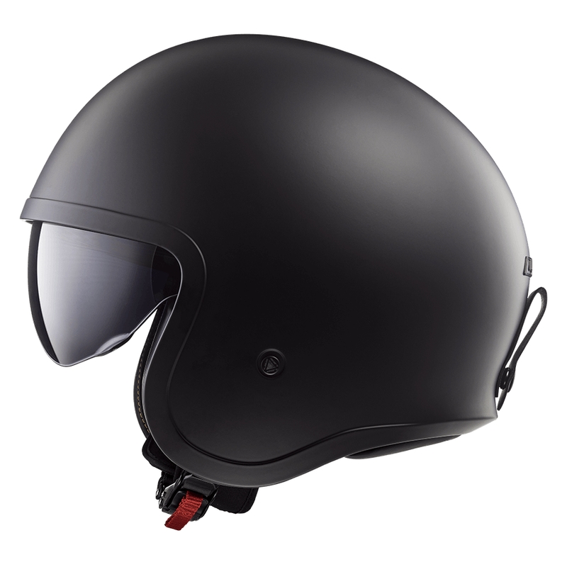 Open motorhelm LS2 OF599 Spitfire II Effen matzwart - II. kwaliteit