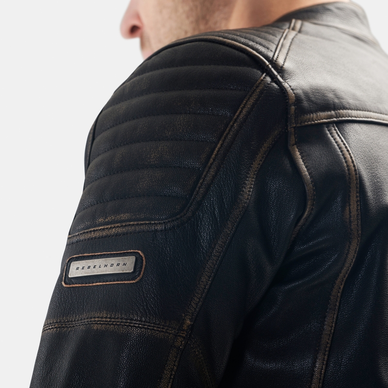 Rebelhorn Hunter II leren motorjas bruin - 2e kwaliteit - II. kwaliteit