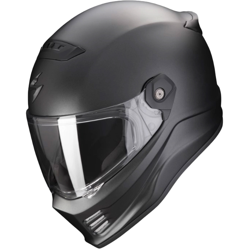 Integraal motorhelm SCORPION COVERT FX parelzwart mat - II. kwaliteit