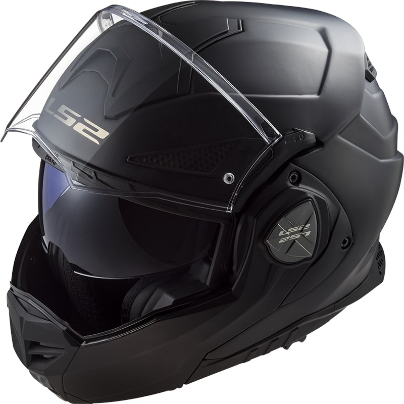 Opklapbare motorhelm LS2 FF901 Advant X Solid matzwart - II. kwaliteit