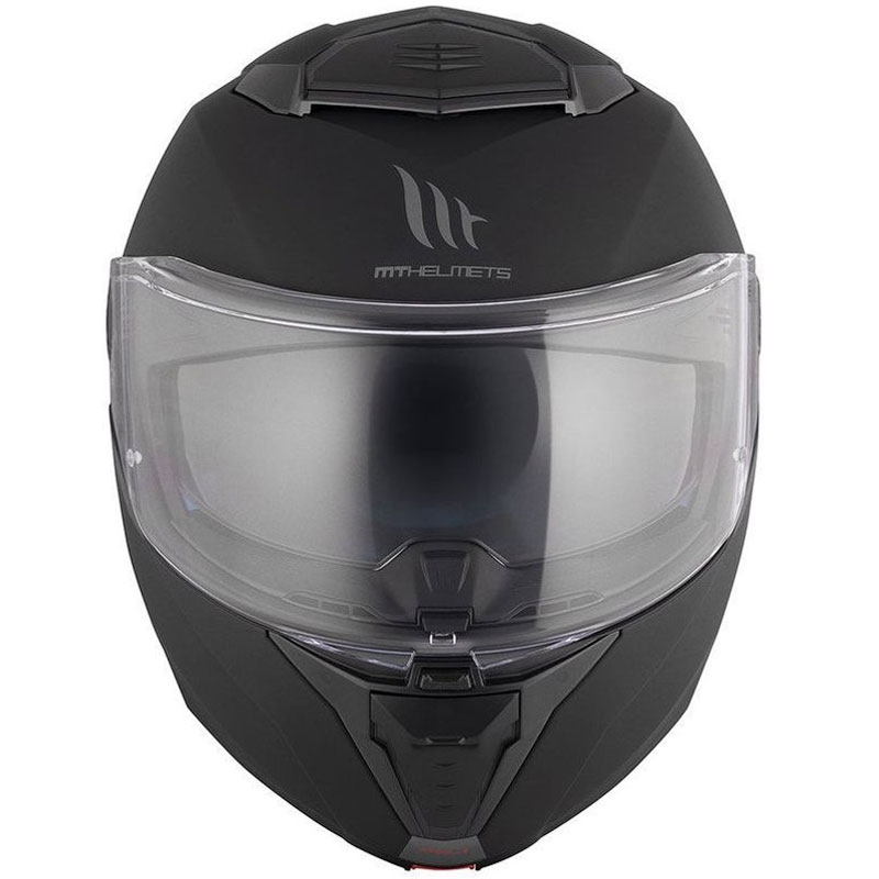 Opklapbare motorhelm MT ATOM 2 SV SOLID A1 matzwart - II. kwaliteit