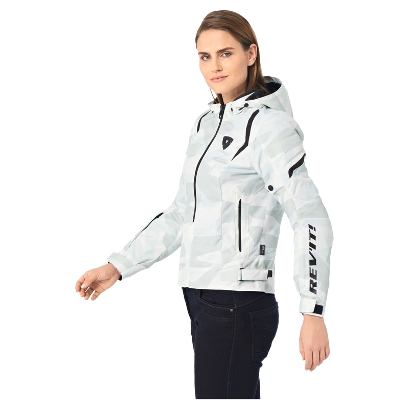 Revit Flare 2 dames motorjas grijs-wit - II. kwaliteit