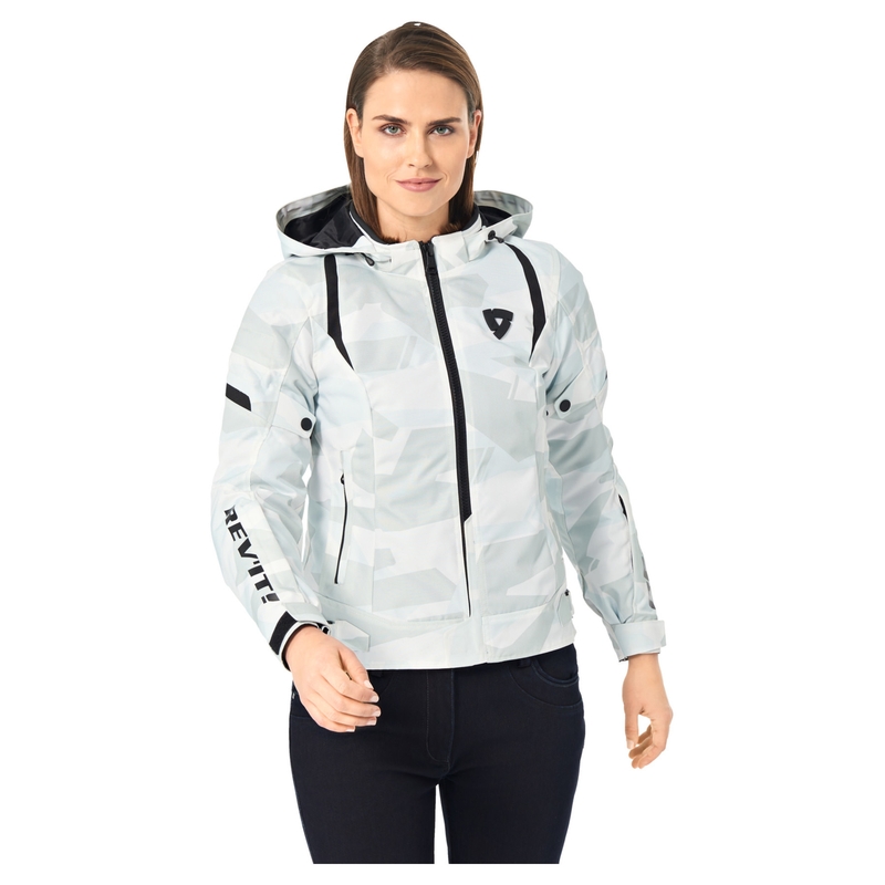 Revit Flare 2 dames motorjas grijs-wit - II. kwaliteit