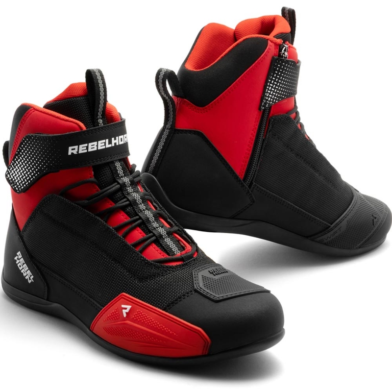 Rebelhorn Swift motorlaarzen zwart-rood - 2e kwaliteit - II. kwaliteit