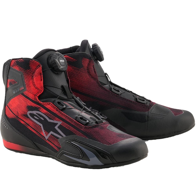 Alpinestars Celer Vented motorlaarzen zwart-rood