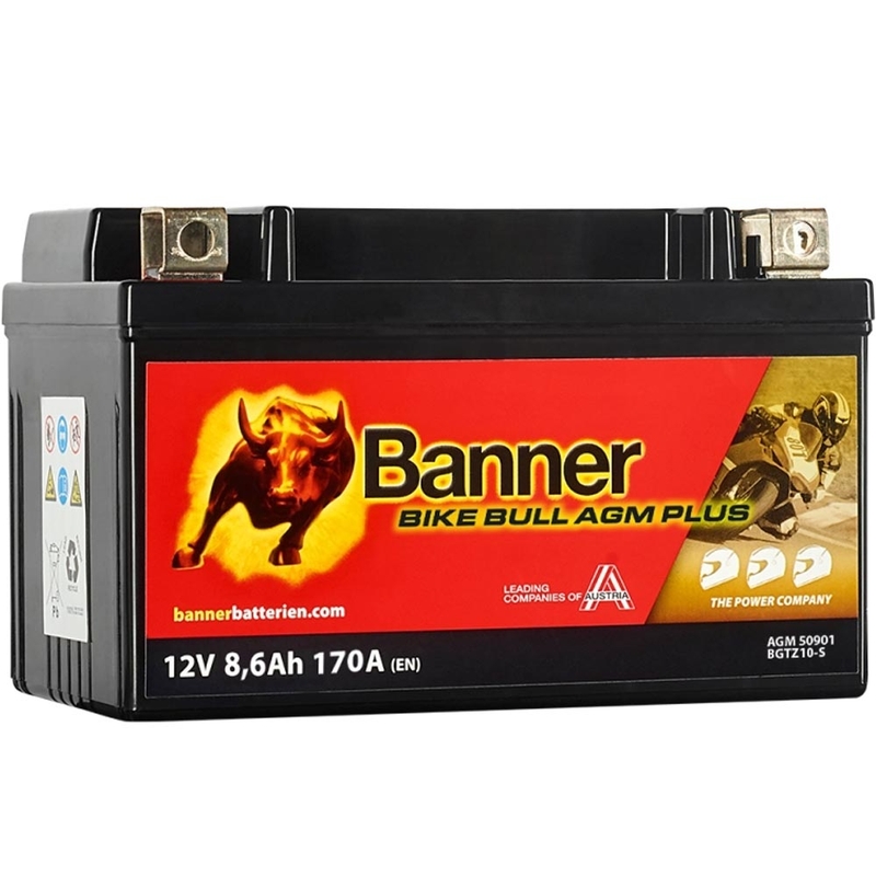 AGM-accu Banner Bike Bull AGM PLUS 509 01 (BGTZ10-S / GTZ10-S)