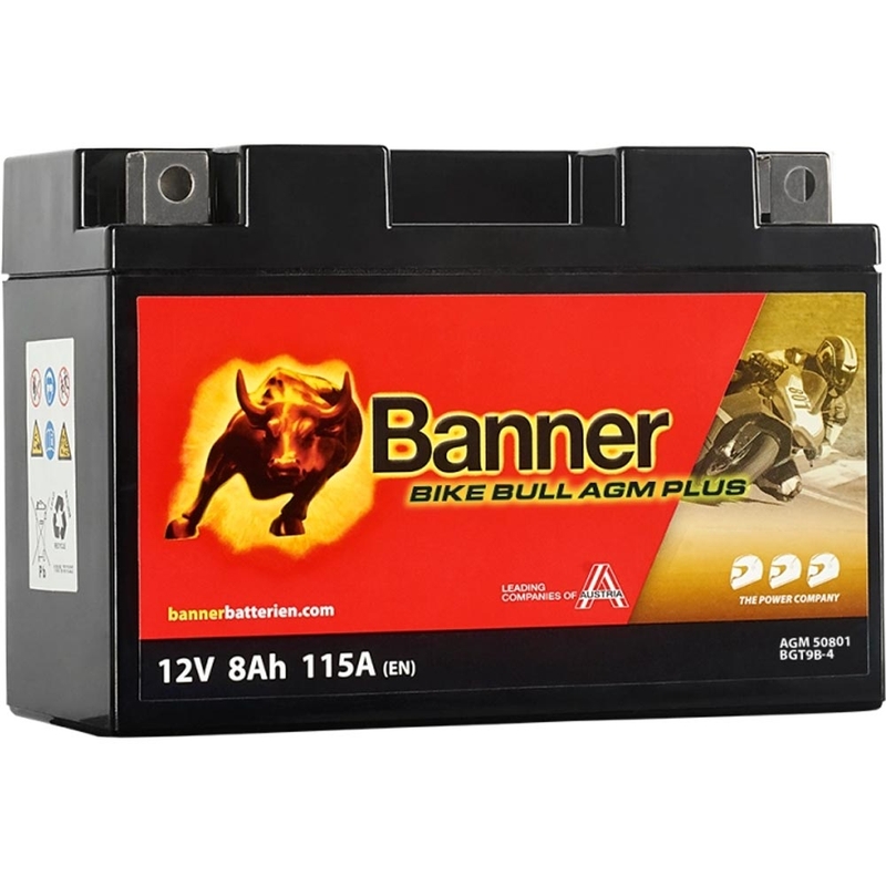 AGM-accu Banner Bike Bull AGM PLUS AGM PLUS 508 01 / BGT9B-4 - GT9B-4