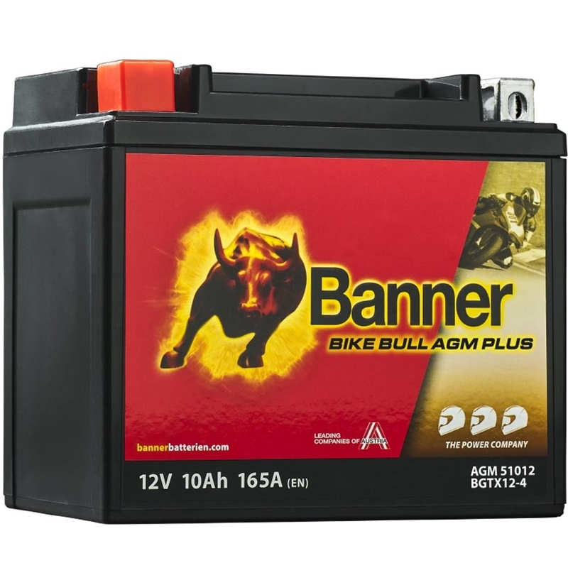 AGM-accu Banner Bike Bull AGM PLUS AGM PLUS 510 12 / BGTX12-4 - GTX12-4