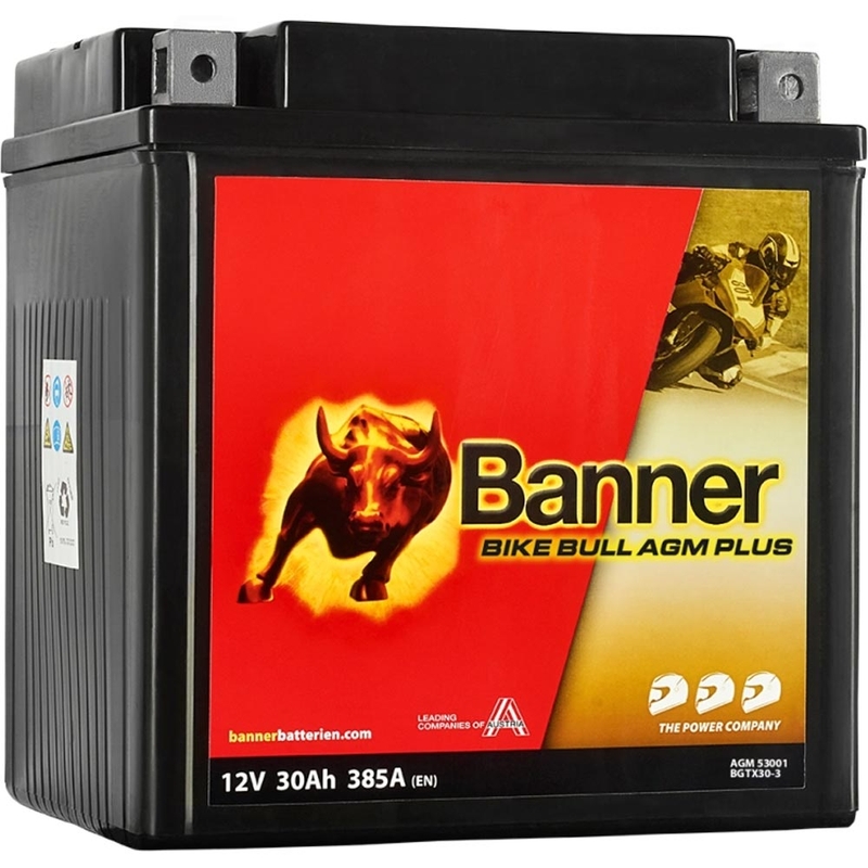 AGM-accu Banner Bike Bull AGM PLUS AGM PLUS 530 01 / BGTX30-3 - GTX30-3
