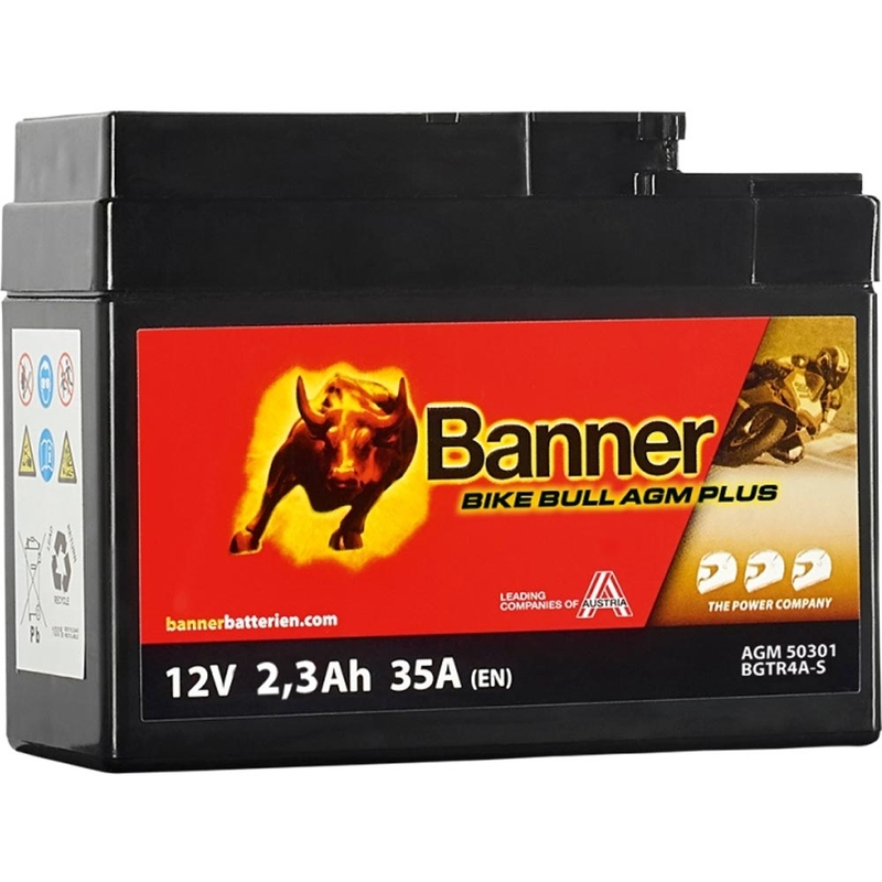 AGM-accu Banner Bike Bull AGM PLUS AGM PLUS 503 01 / BGTR4A-S - GTR4A-S