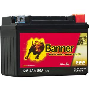 AGM-accu Banner Bike Bull AGM PLUS 504 11 / BGB4L-B - GB4L-B