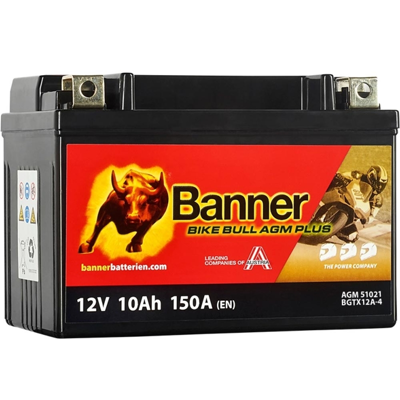 AGM-accu Banner Bike Bull AGM PLUS AGM PLUS 510 21 / BGTX12A-4 - GTX12A-4