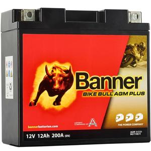 AGM-accu Banner Bike Bull AGM PLUS AGM PLUS 512 21 / BGT14B-4 - GT14B-4