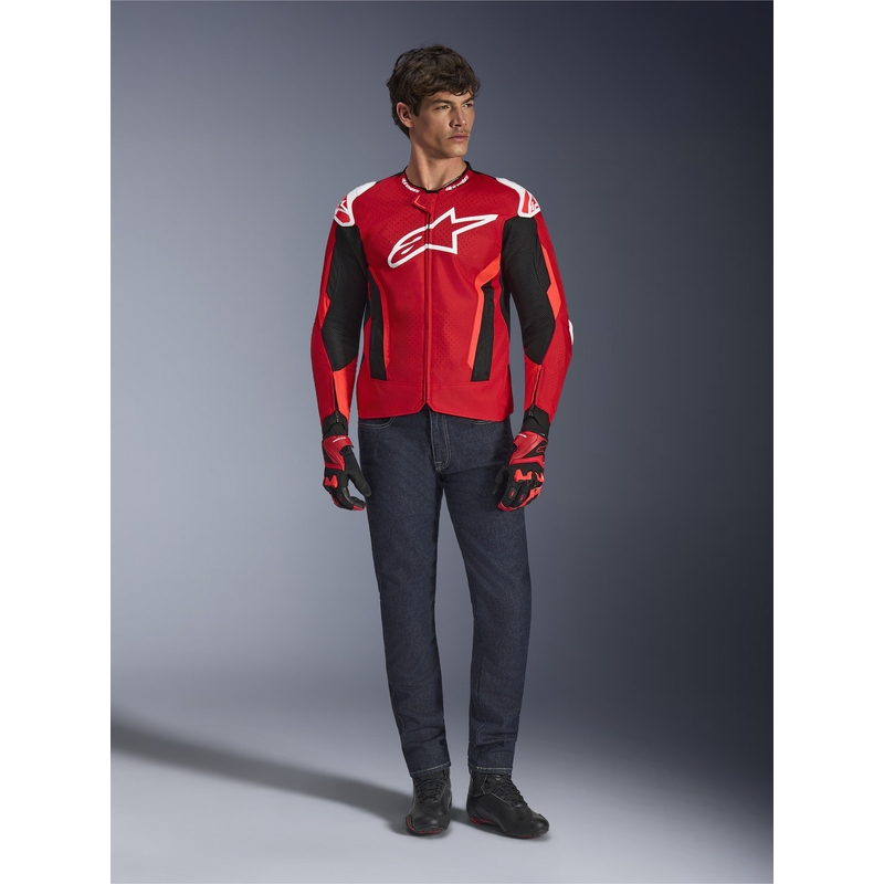 Alpinestars T-GP Air motorjas rood-fluor rood-wit-zwart