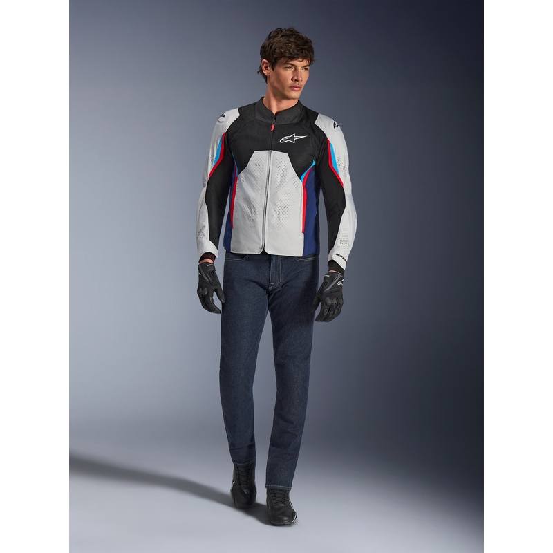 Alpinestars AST V3 Air motorjas wit-blauw-rood-zwart