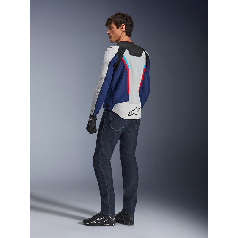 Alpinestars AST V3 Air motorjas wit-blauw-rood-zwart