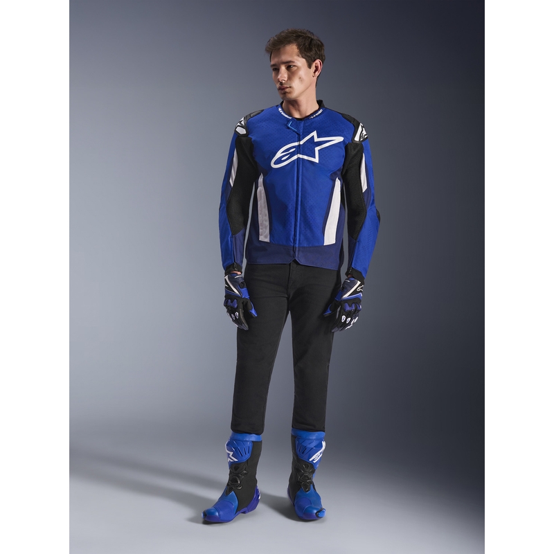 Alpinestars T-GP Air motorjas blauw-wit-zwart