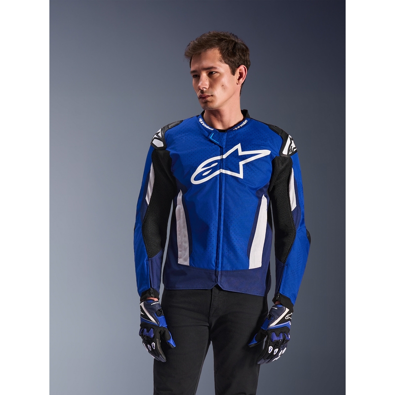 Alpinestars T-GP Air motorjas blauw-wit-zwart