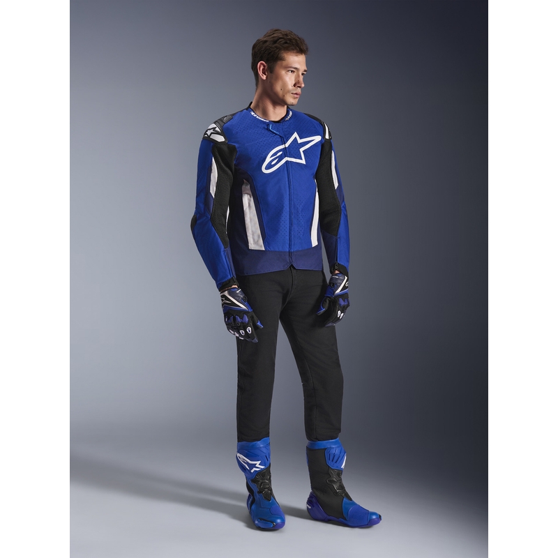 Alpinestars T-GP Air motorjas blauw-wit-zwart