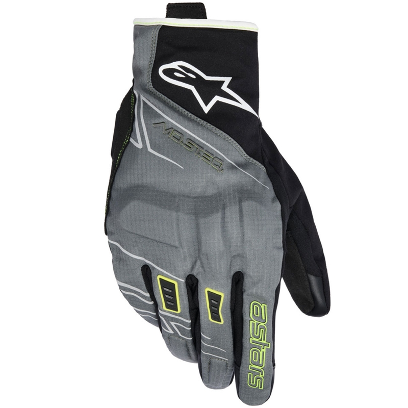 Alpinestars MOBLAST WATERPROOF motorhandschoenen grijs-zwart-fluor geel-wit