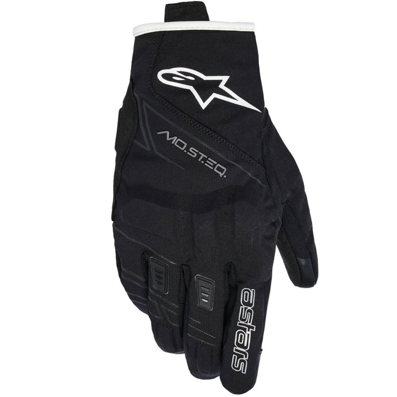 Alpinestars STELLA MOBLAST WATERPROOF dames motorhandschoenen zwart-wit gebroken wit