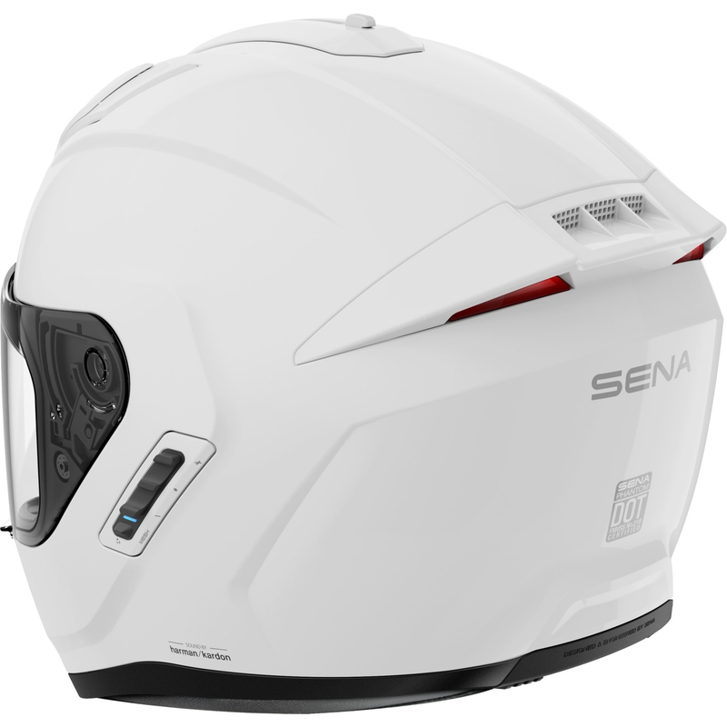 Integraal motorhelm met headset SENA Phantom ANC glanzend wit