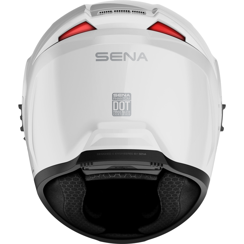 Integraal motorhelm met headset SENA Phantom ANC glanzend wit