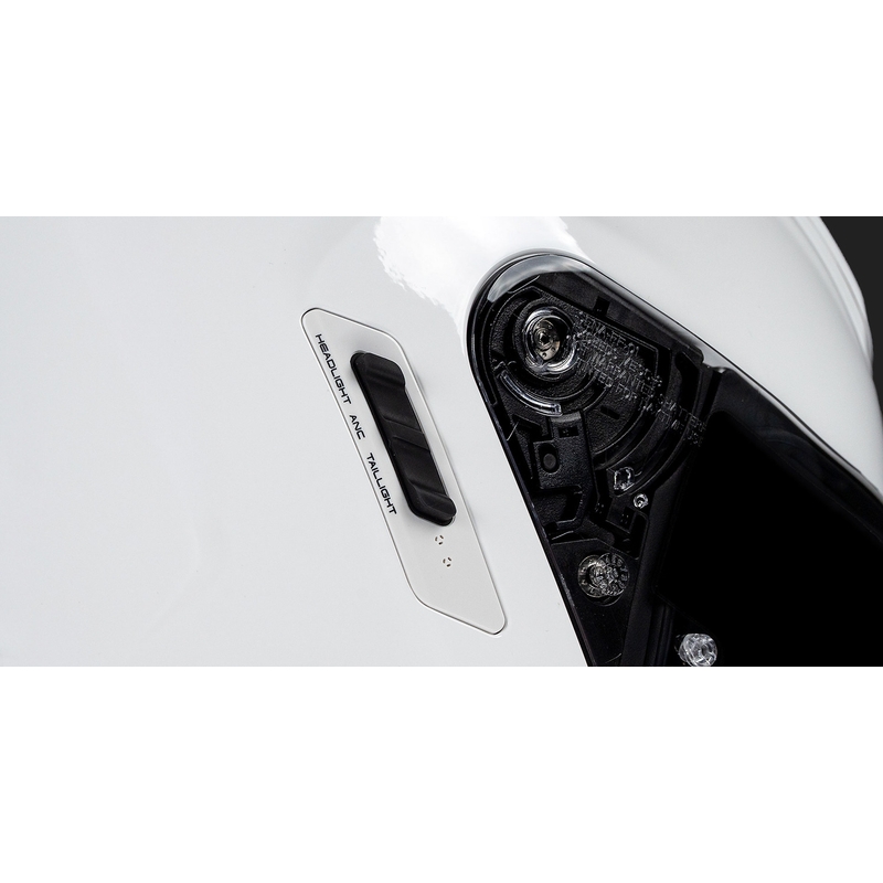 Integraal motorhelm met headset SENA Phantom ANC glanzend wit