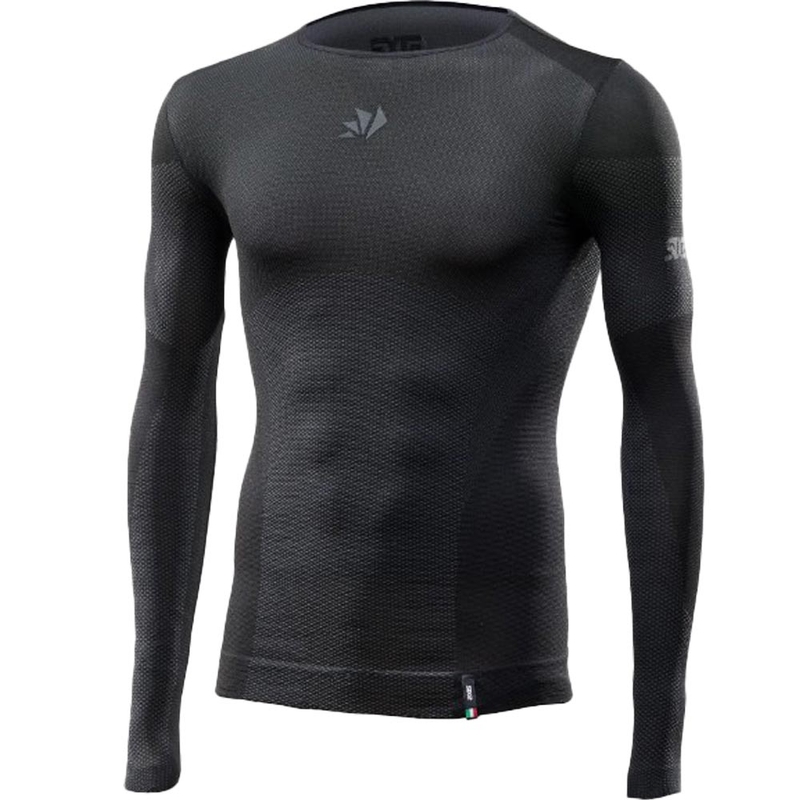 Functioneel T-shirt met lange mouwen SIXS BT TS2L V2 zwart-donkergrijs