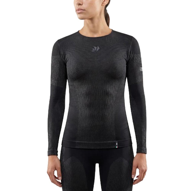 Functioneel T-shirt met lange mouwen SIXS BT TS2L V2 zwart-donkergrijs