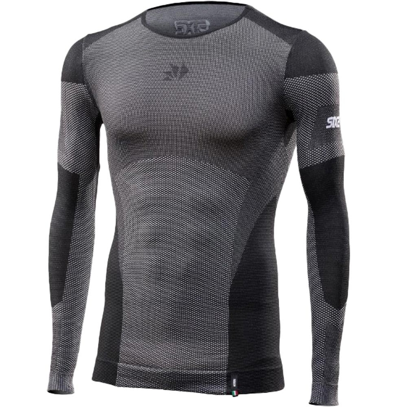 Functioneel T-shirt met lange mouwen SIXS BT TS2L V2 zwart carbon